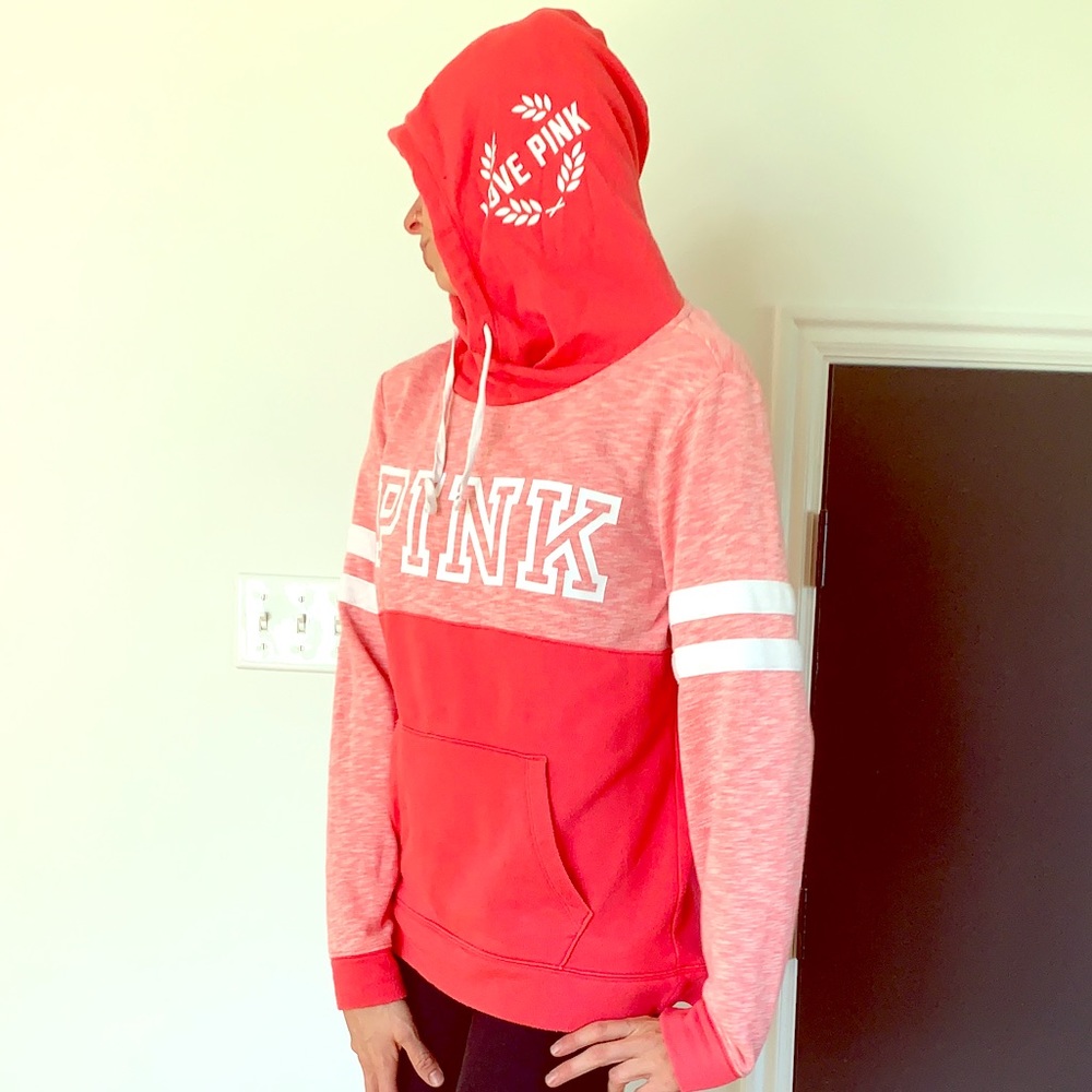 LPINK VICTORIA’S SECRET two tone pink hoodie